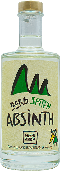 Flasche gefüllt mit Absinth